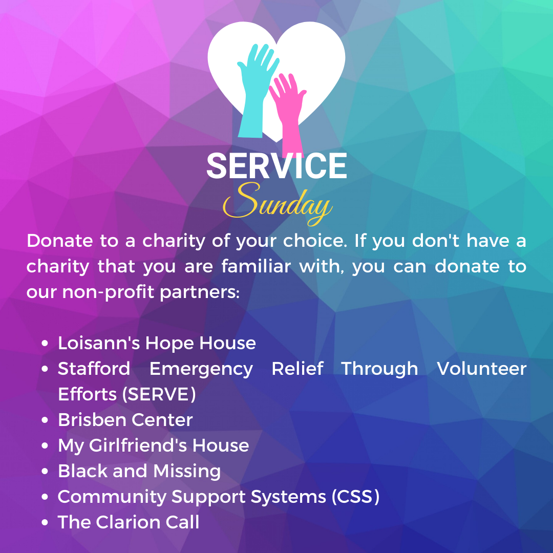 Discover Service Sunday Charities