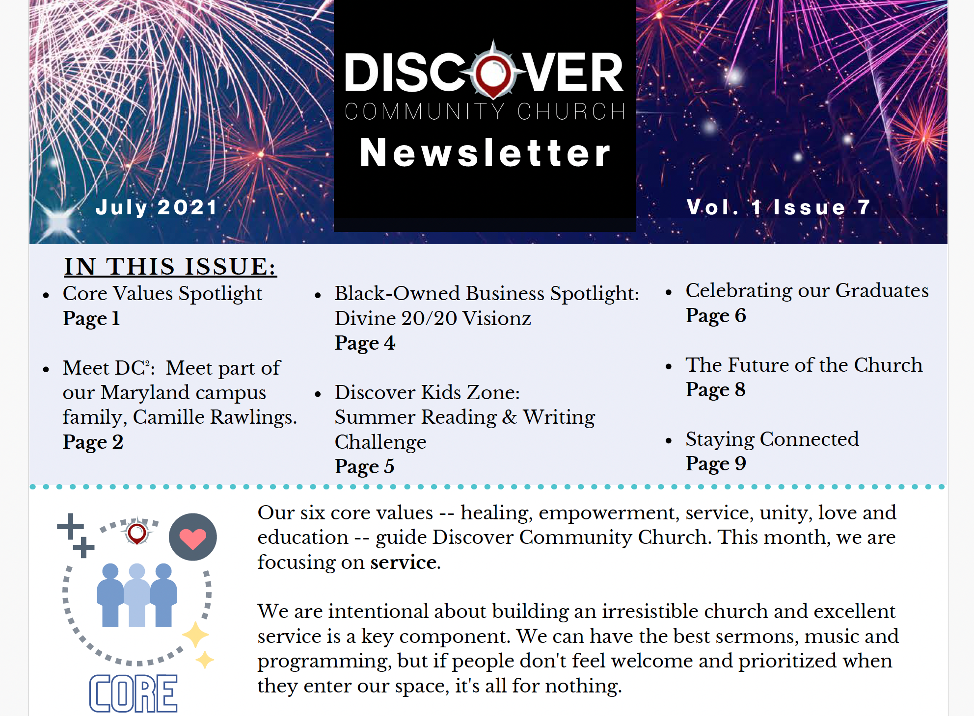 DCC Newsletter - July 2021